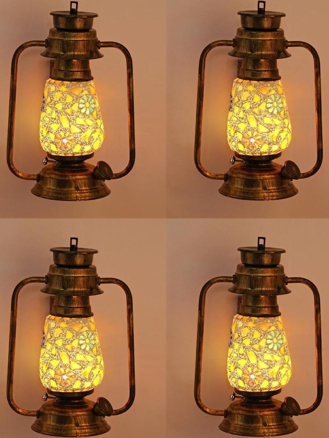 SOMIL Multicoloured Cylinder Glass Wall Lamps