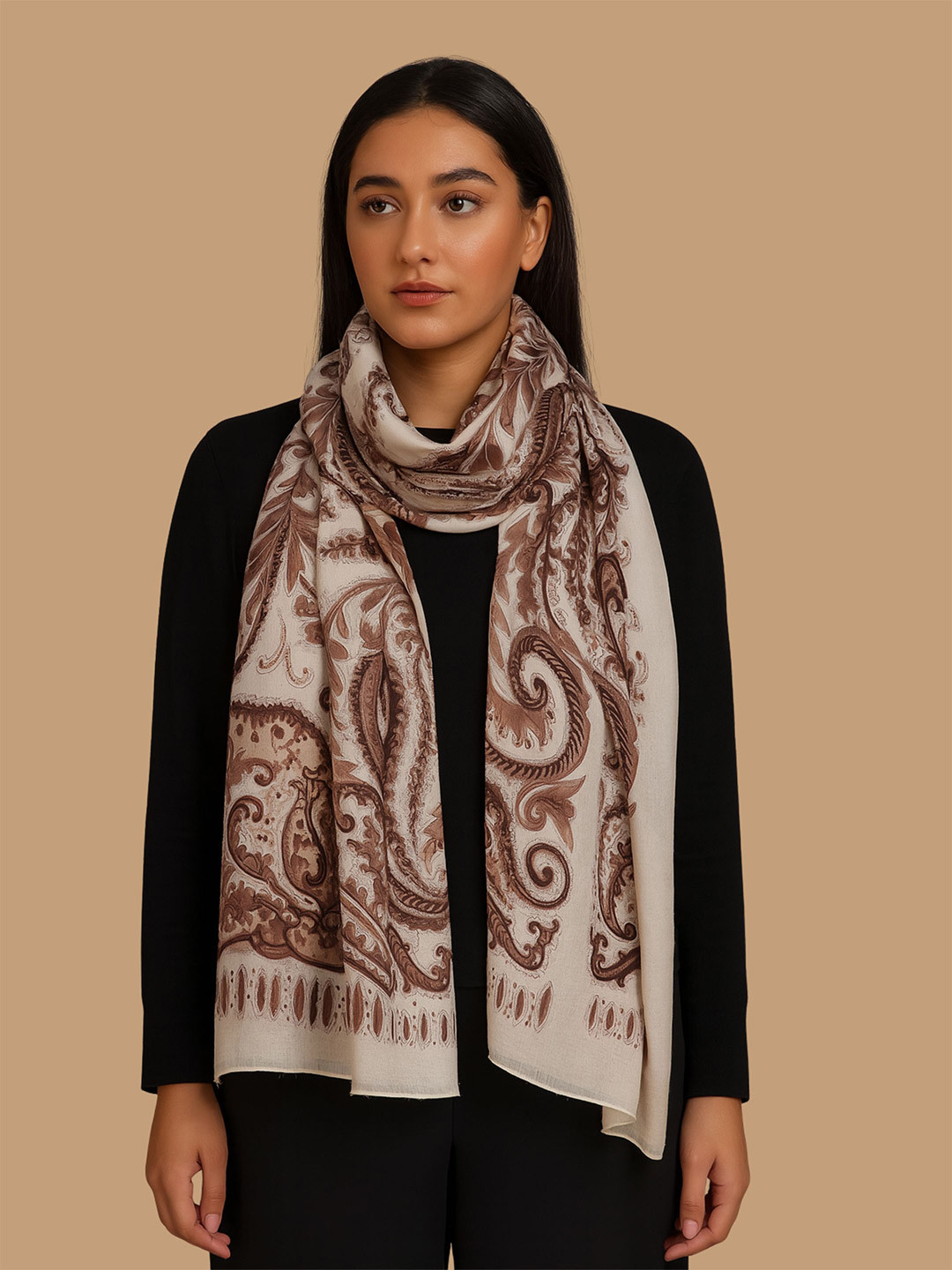 Moda Chales Printed Cotton Long Scarf