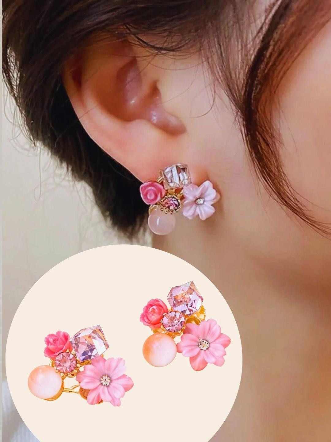 RAPPERSSHOP Floral Studs Earrings