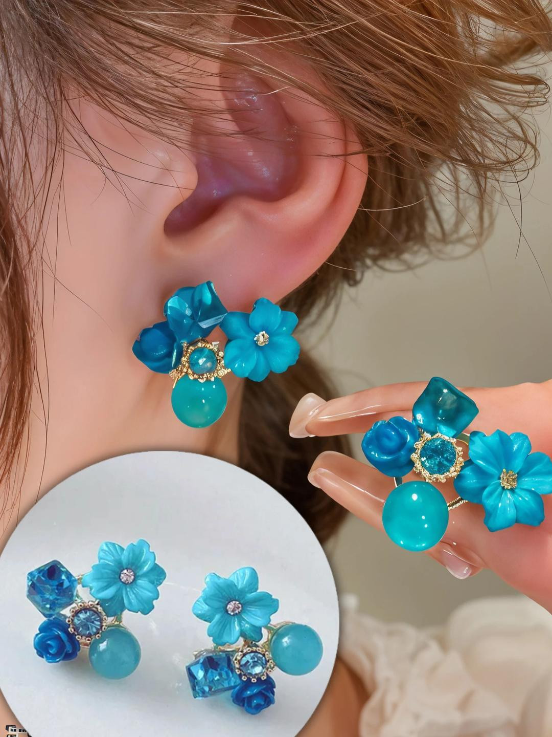 Earrings for Women & Girls Trendy Stylish Alloy Jewelry Alloy, Brass Earring Set, Stud Earring