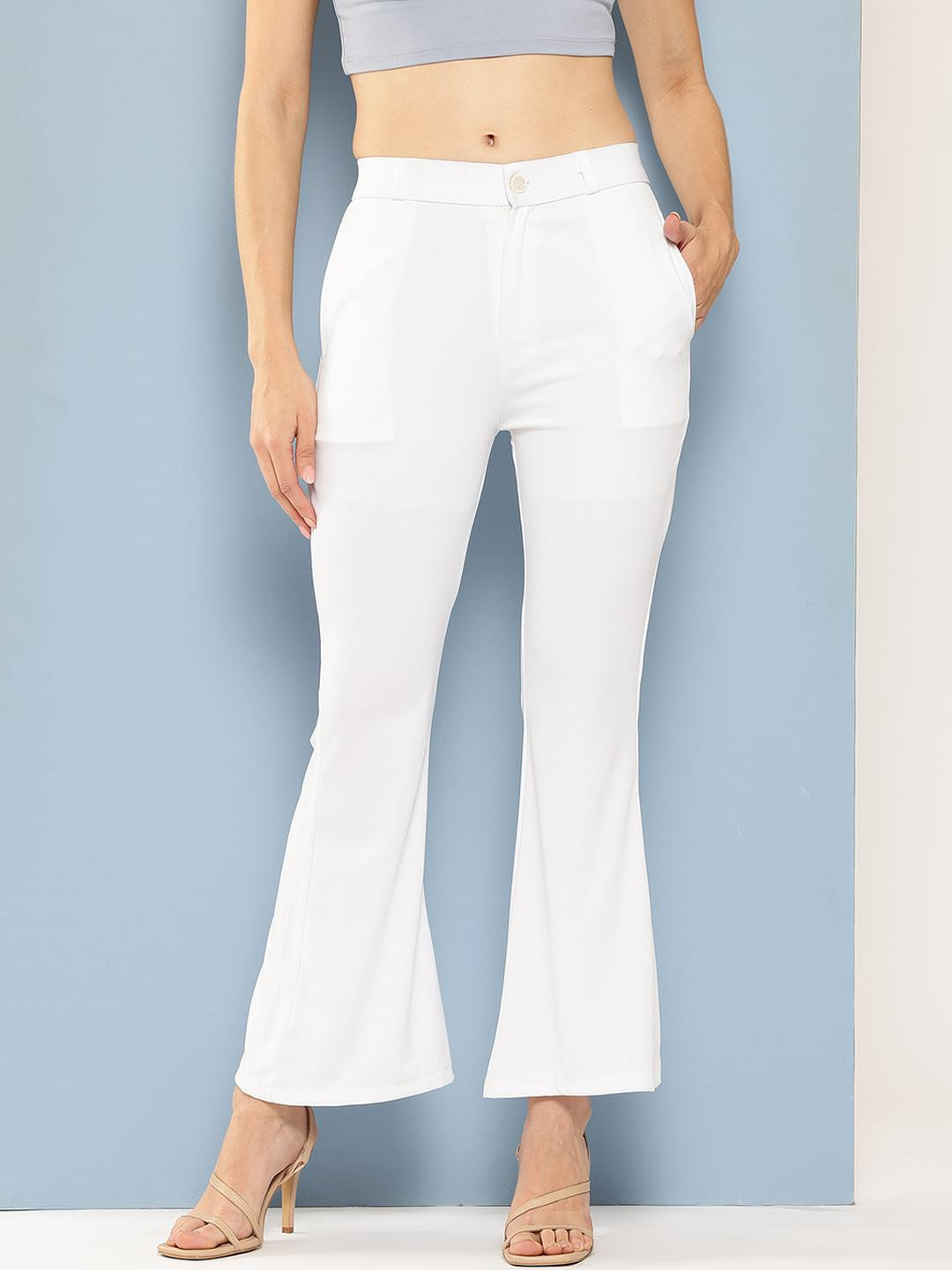 Roadster Women Solid Mid-Rise Trousers
