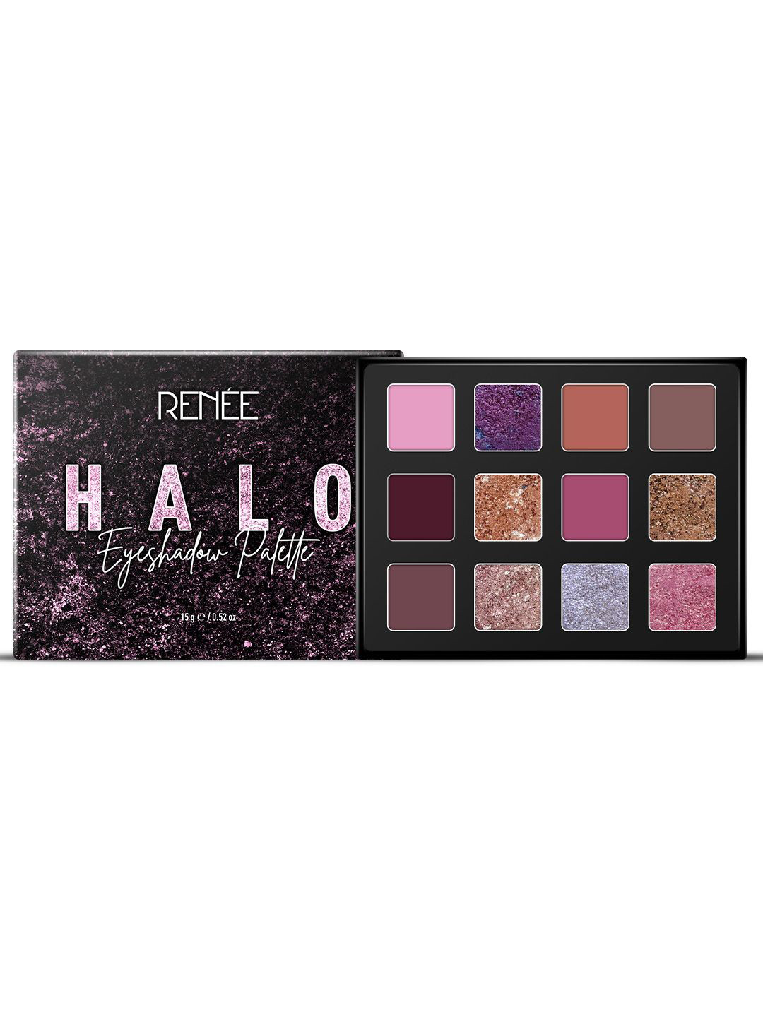 Renee Halo Matte & Shimmer Eyeshadow Palette 15g - Pink