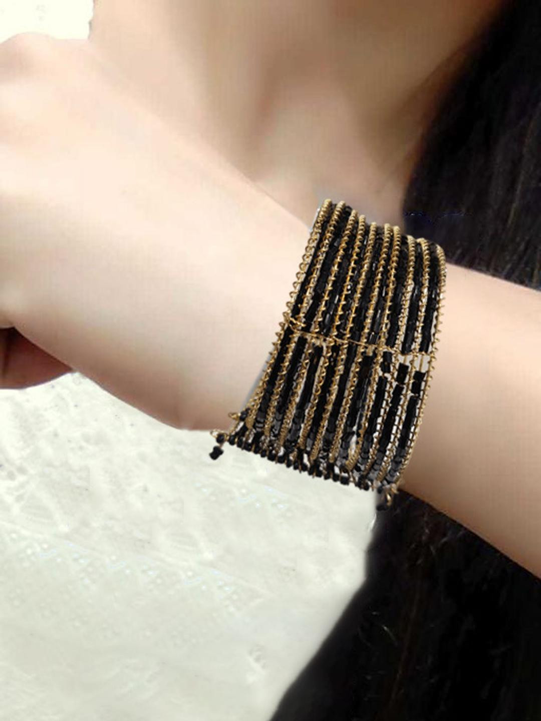 Grace Collections Women Gold-Plated Bracelet