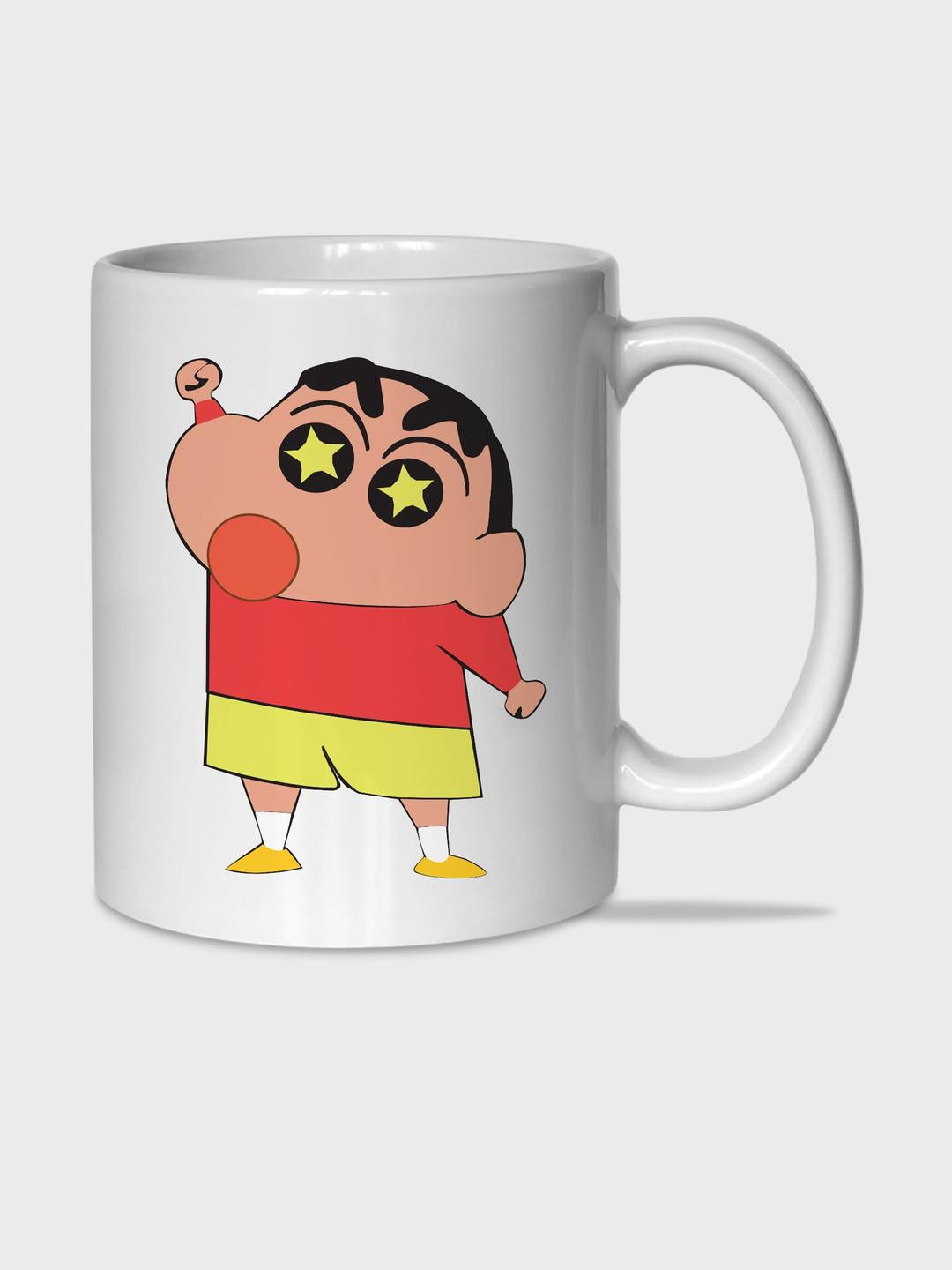 The Gifts Factory White Printed Ceramic Glossy Mugs Set of Cups and Mugs