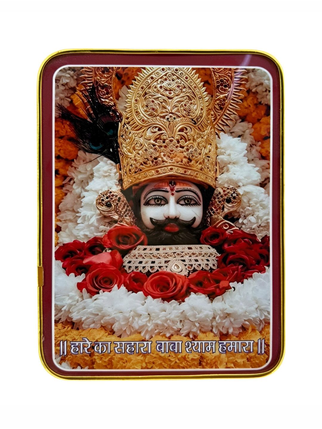SHRI KHATU SHYAM CREATION White & Red Religious Photo Frames