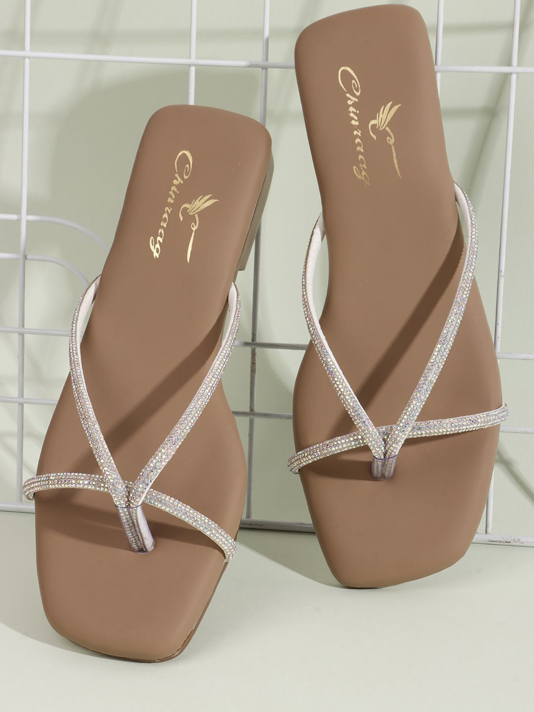 CHINRAAG Women One Toe Flats with Bows