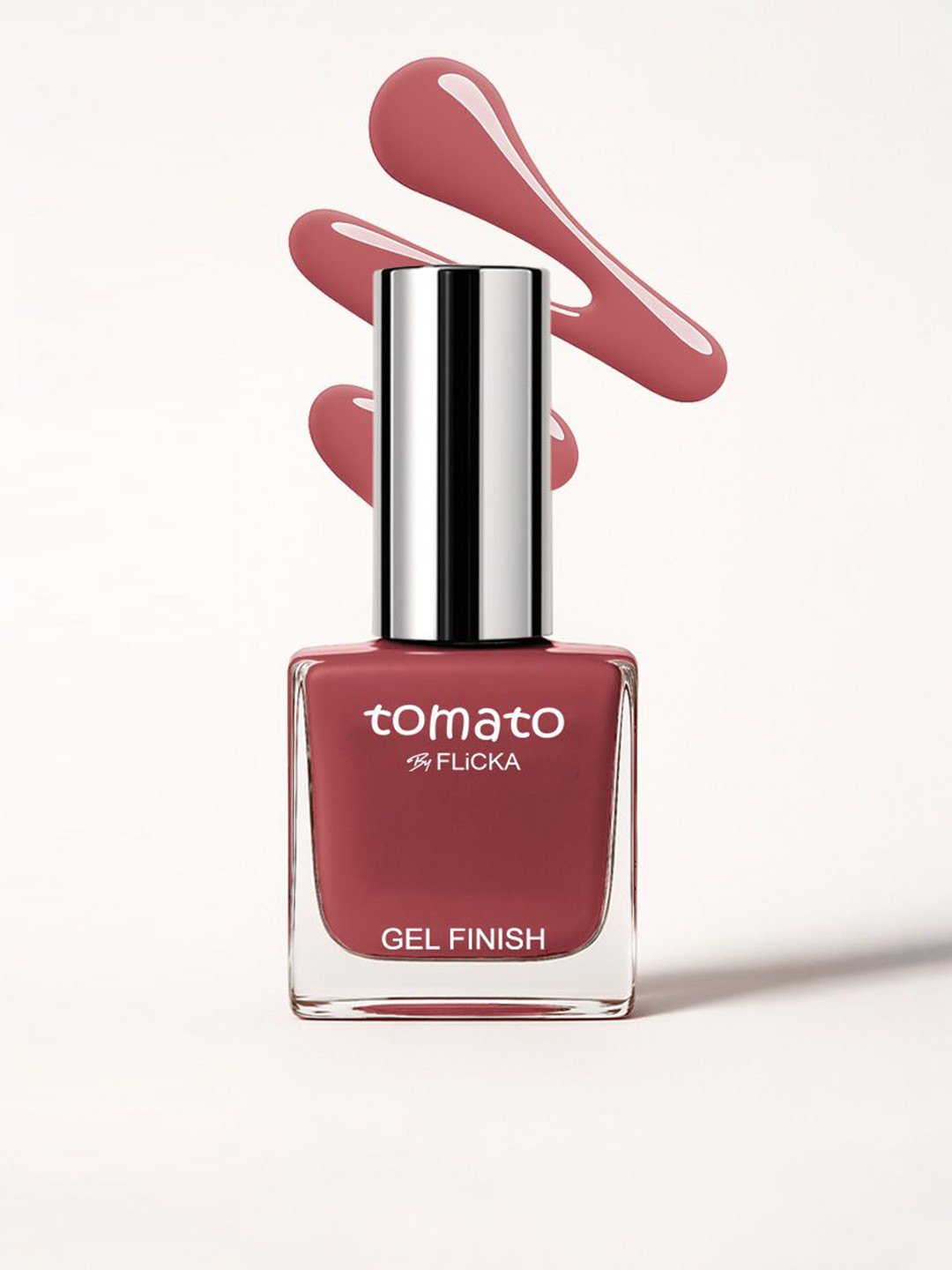 FLiCKA Tomato Long Lasting Quick Dry Gel Finish Nail Polish 9.9 ml - Shade 12