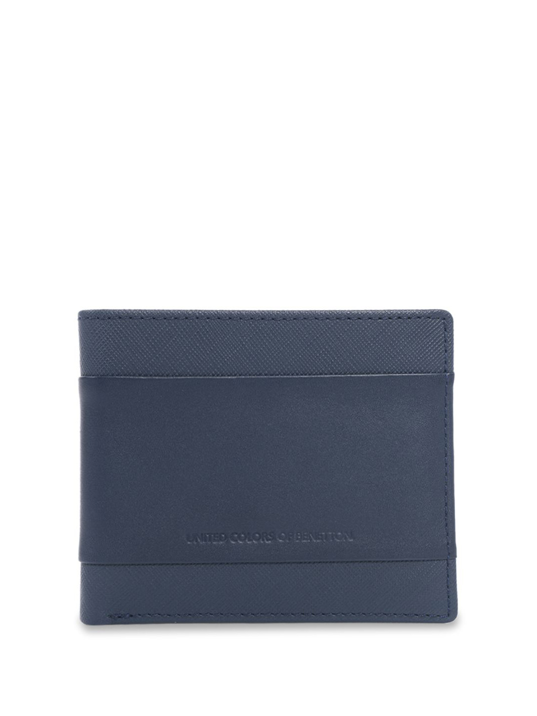 United Colors of Benetton Men Leather Two Fold Wallets with SIM Card Holder