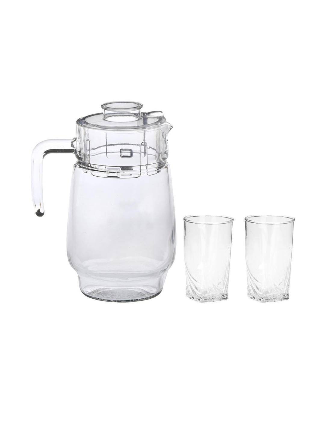 Somil Pack Of 3 Glass Water Jugs
