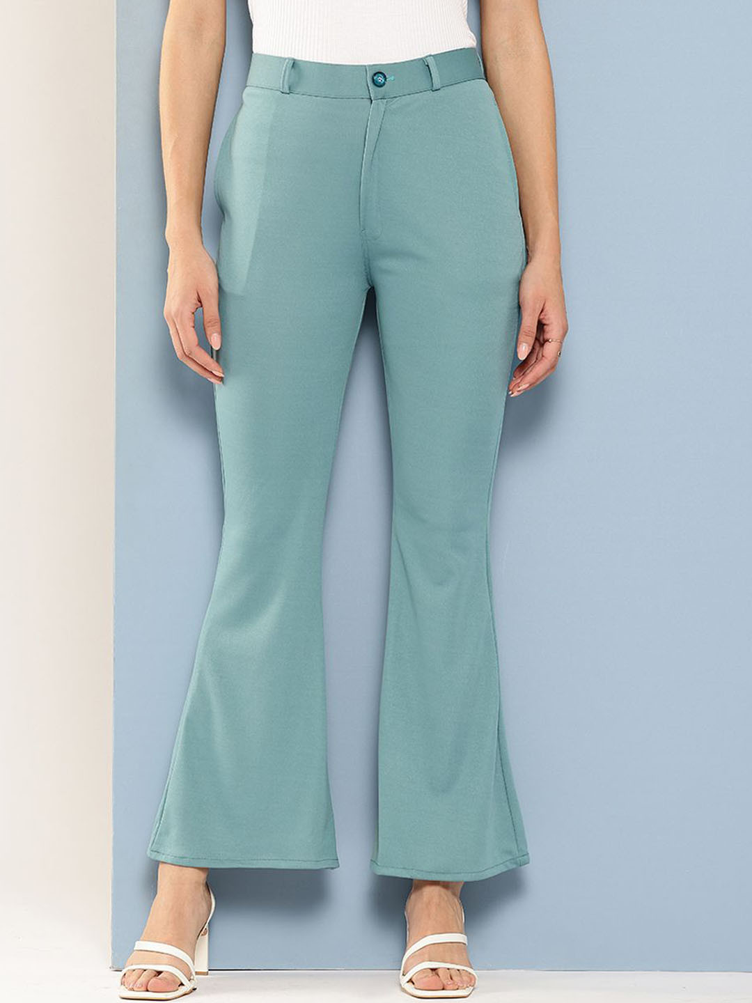 BAESD Women Bootcut Cotton Regular Trousers