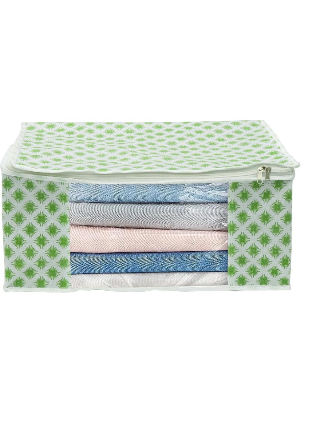 AMAK INC Green Fabric Multi-Utility Wardrobe Organisers