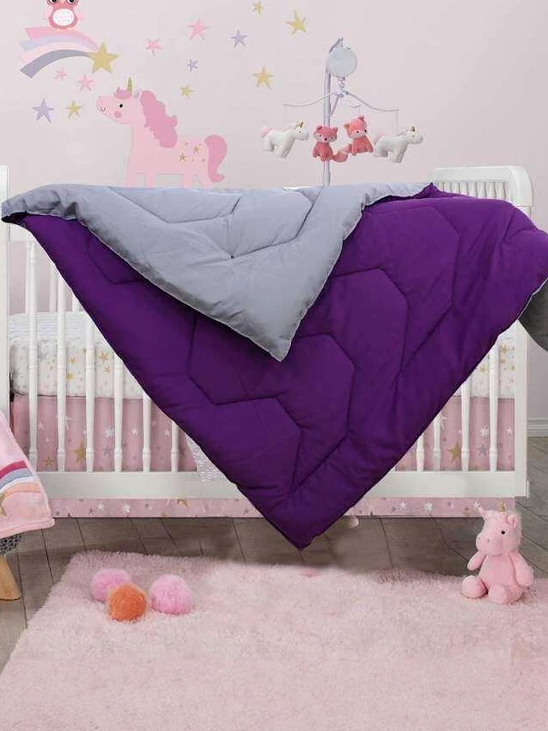 Doristyle Grey 250 GSM Solid Microfiber Single Bed Baby Blanket