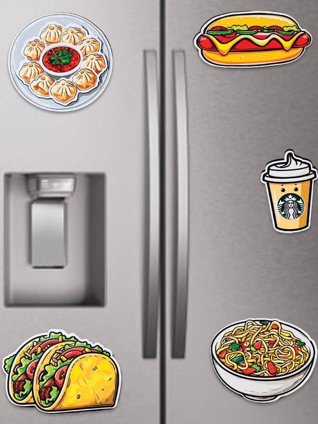 The Gifts Factory Set of 4 Printed Fridge Magnets