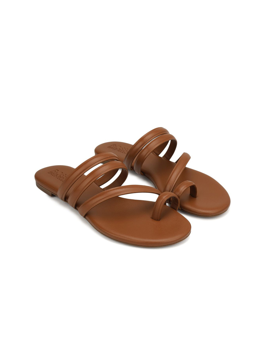 ROSSO BRUNELLO Women Leather One Toe Flats