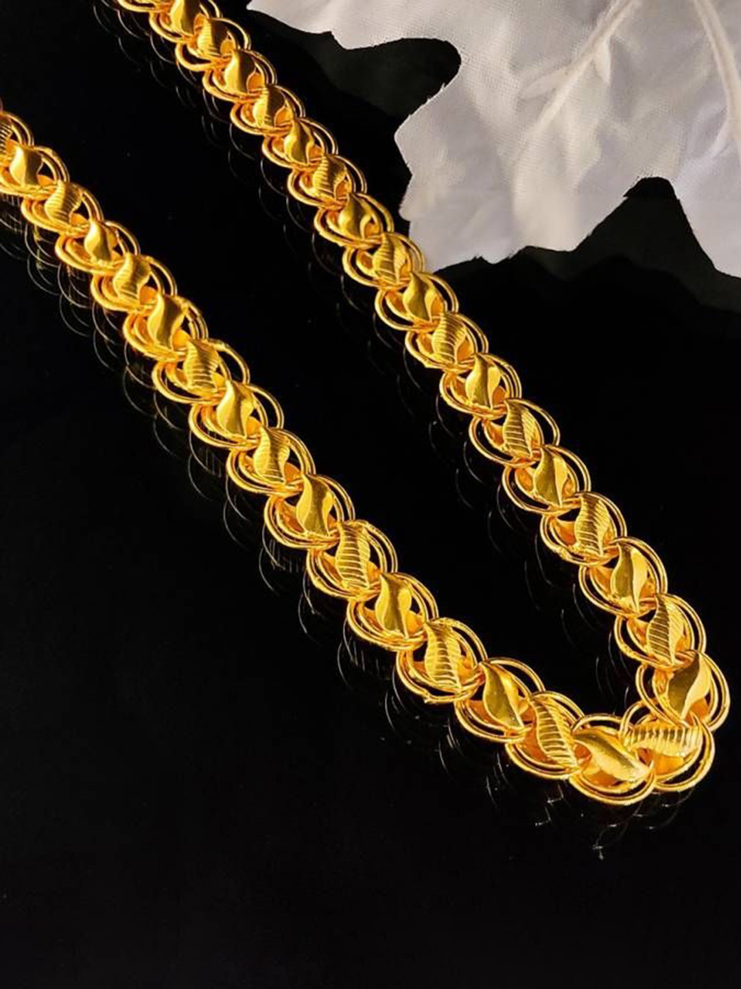 Xoonic Unisex Brass Gold-Plated Chain