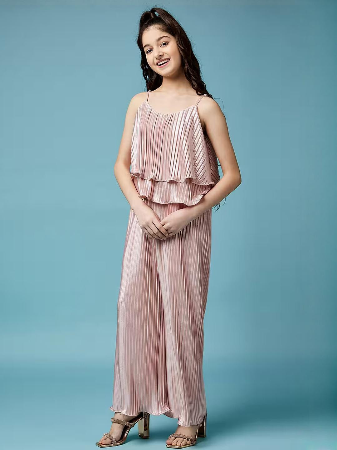 Hikuj Girls Accordion Pleated Clothing Set