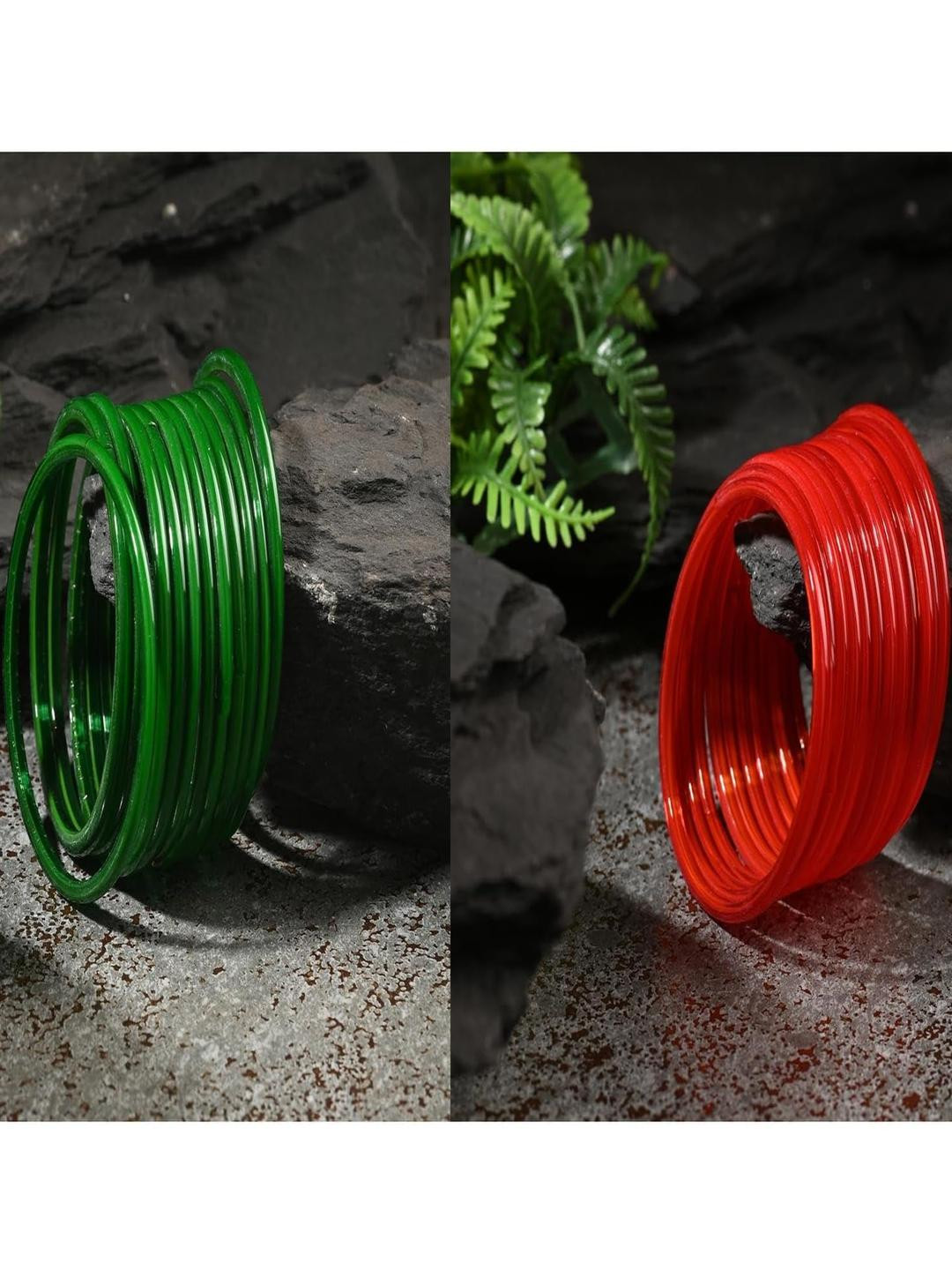 SOMIL Set Of 24 Antique Glass Bangles