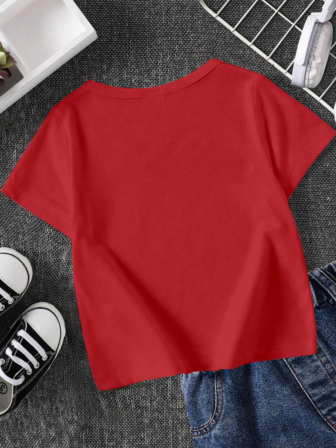 FIONAA TRENDZ Kids  Red Tshirts