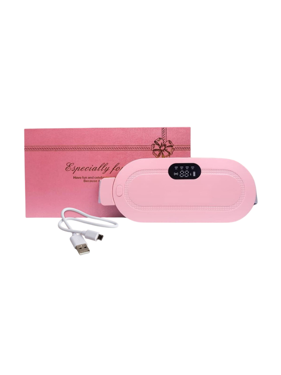 Sizi USB Heating Pad Massager For Period Cramps- Pink
