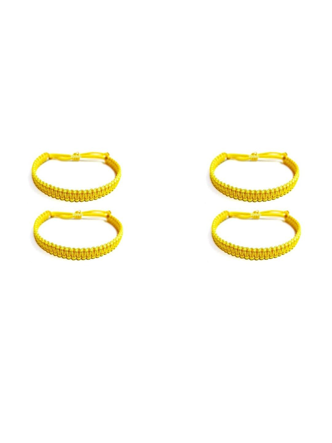 SUSVIJ Unisex Set of 4 Wraparound Bracelets