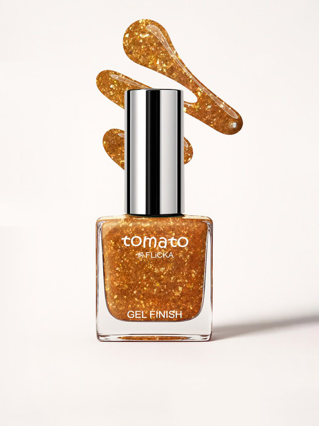 FLiCKA Tomato Gel Finish Long Lasting Nail Polish 9.9ml - Shade 44