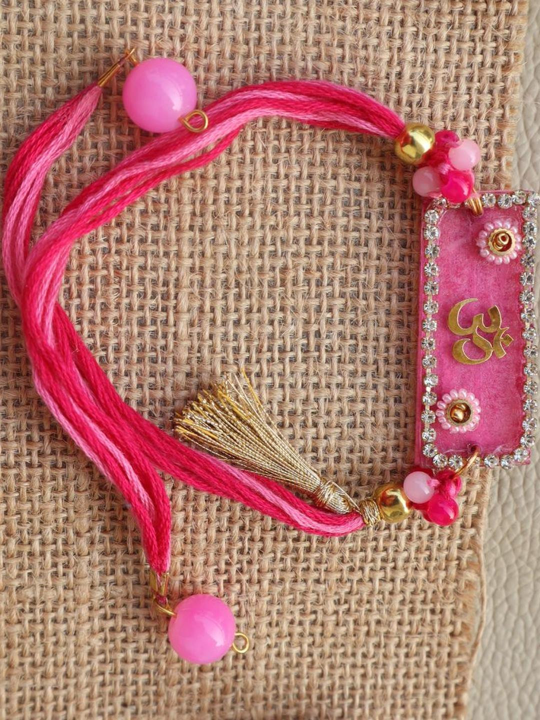 Kamule Pink Om Rakhi - Pink