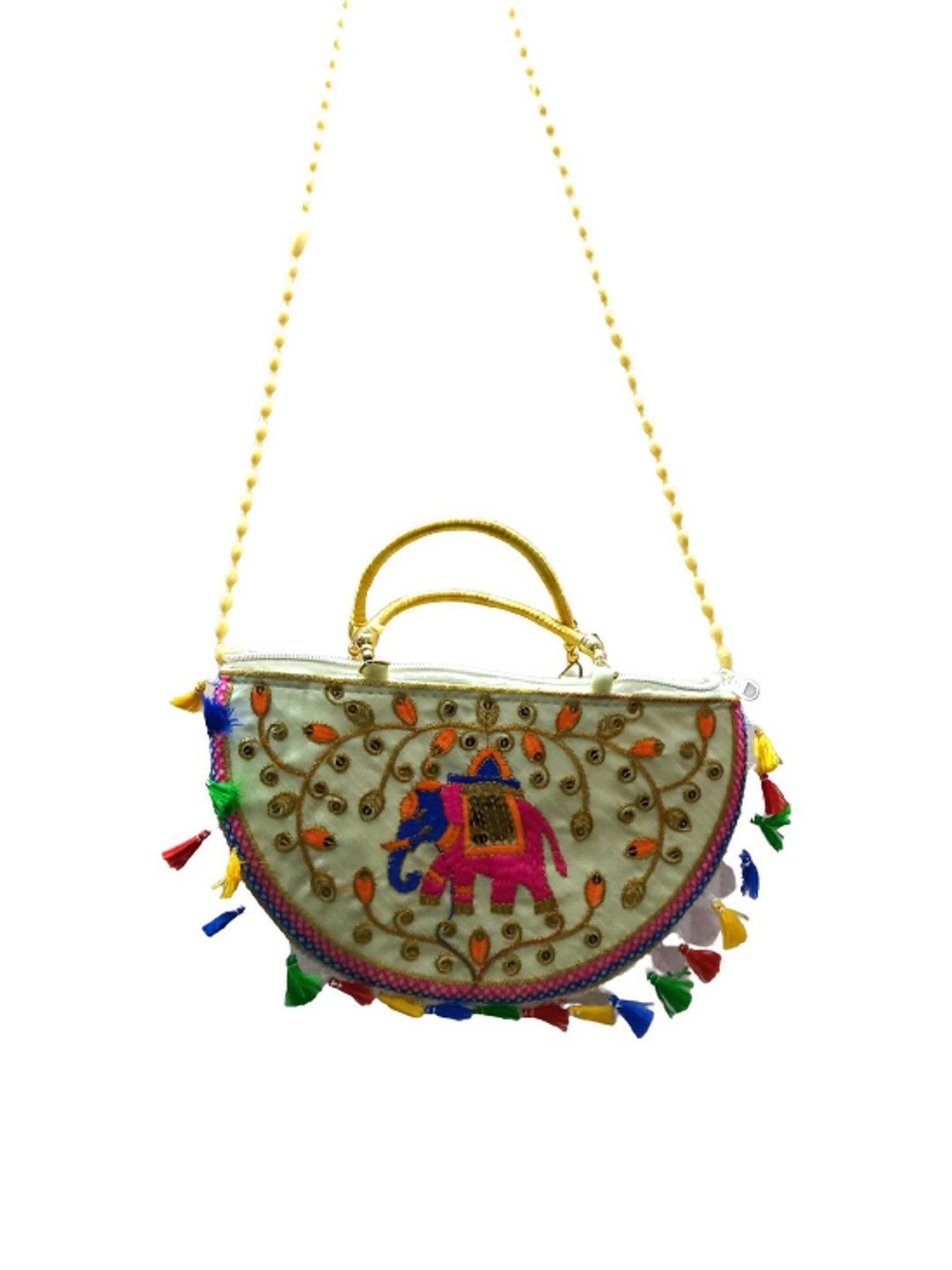 Rapid Costore Embellished Half Moon Clutch