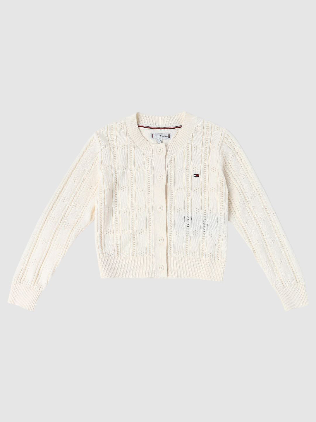 Tommy Hilfiger Girls Cotton Cardigan Sweater
