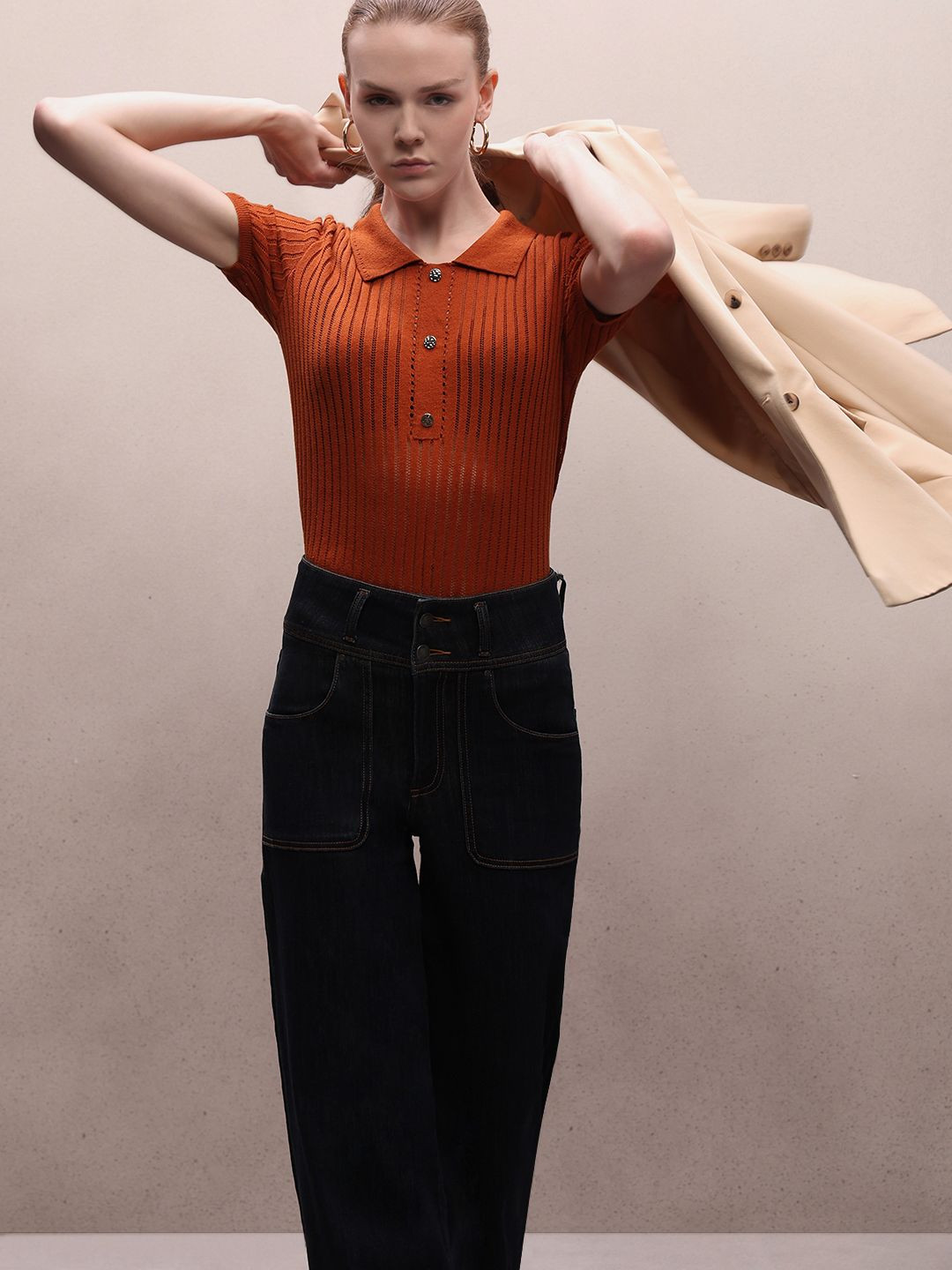 Vero Moda Women Self DesignTop