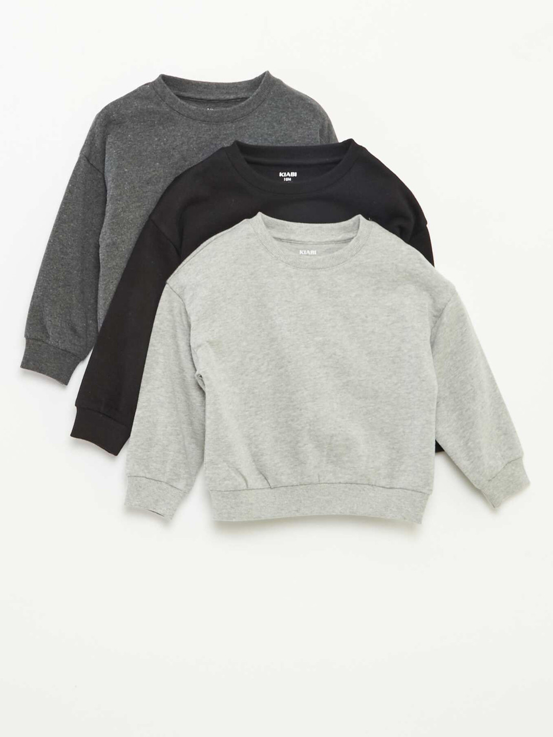 KIABI Boys Pack Of 3 Sweatshirt