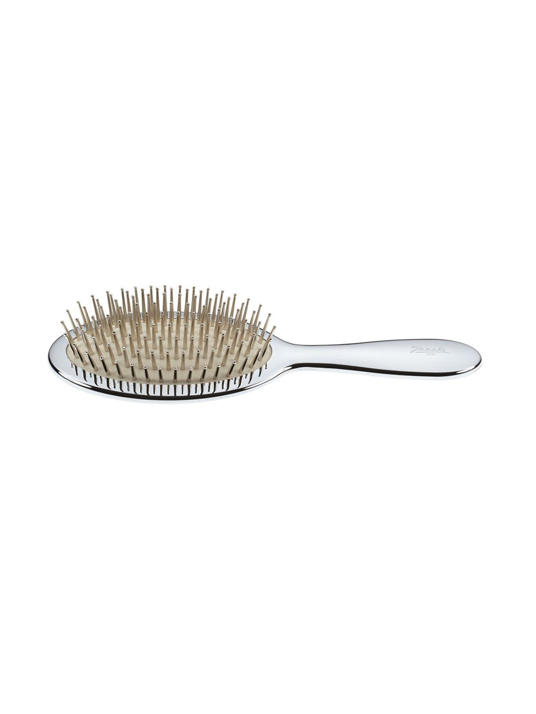 Janeke Professional Medium Round Metallic Paddle Hair Brush