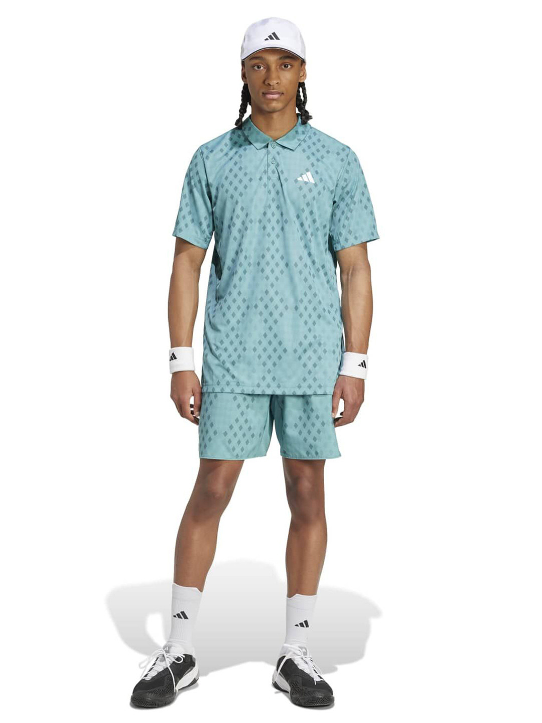 ADIDAS Club Graphic Printed Polo Collar T-Shirt