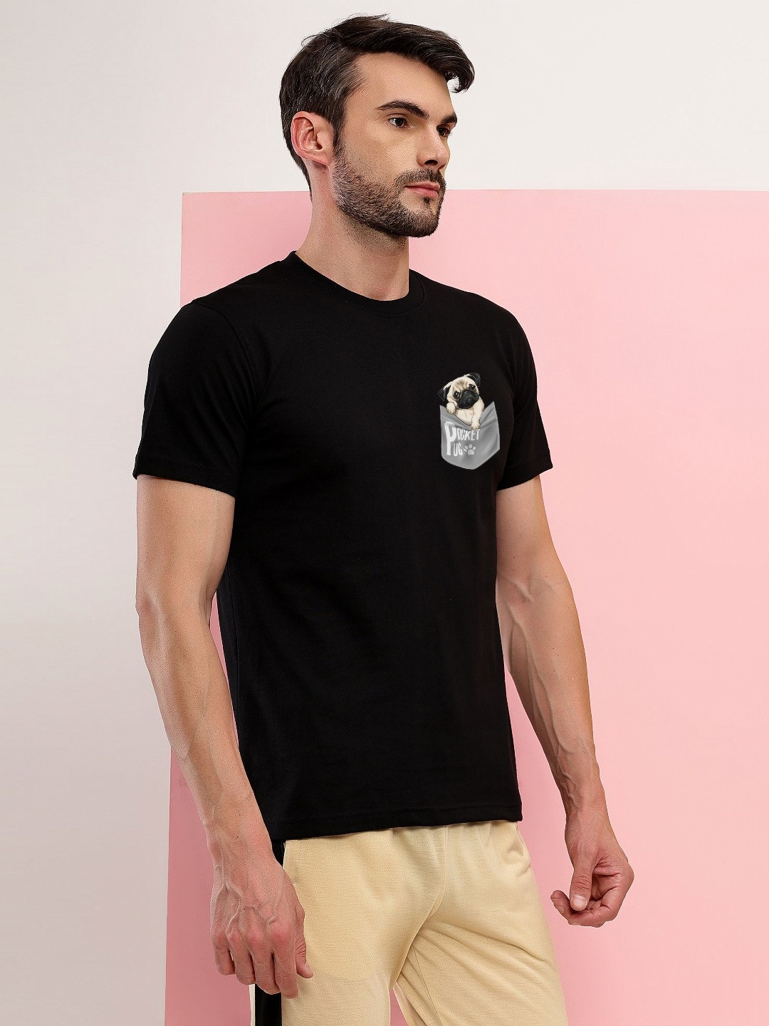 T.T. Graphic Printed Round Neck T-shirt
