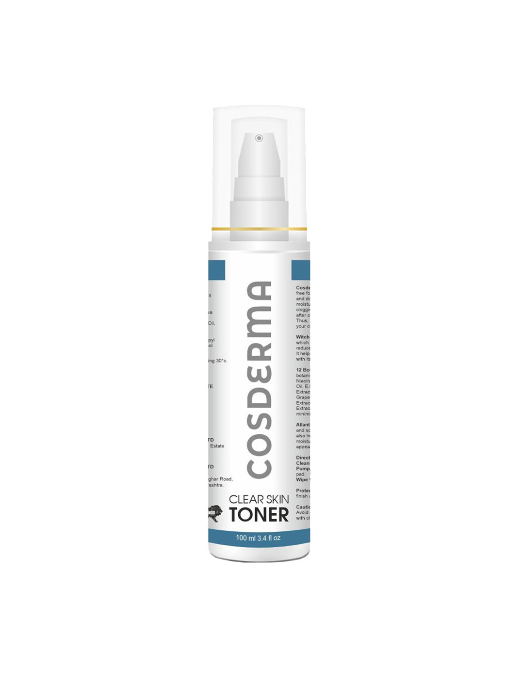 COSDERMA Clear Skin Toner For Deep Cleansing - 100 ml