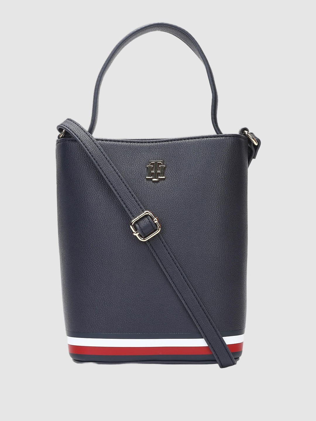 Tommy Hilfiger Striped Bucket Sling Bag