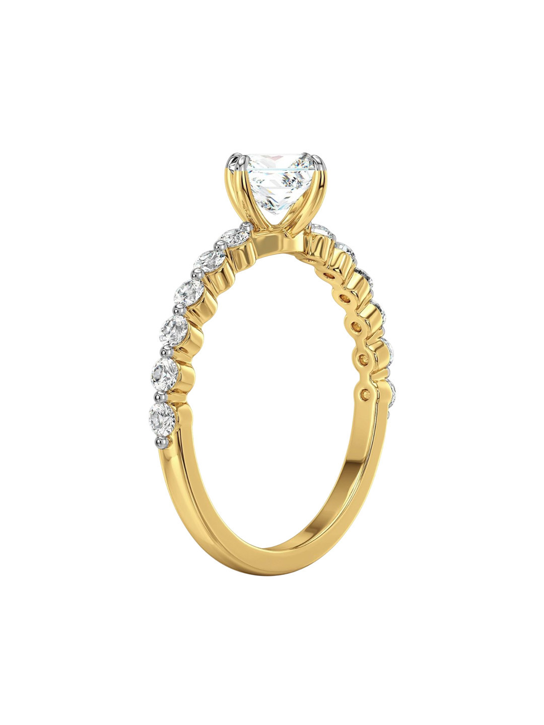 Emori 14KT Josie Princess Cut Lab Ring Diamond