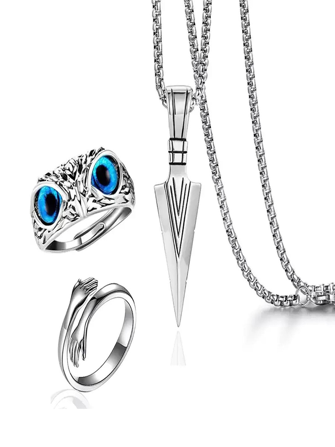 GGE NATURAL ITEM Stones-Studded Designer Jewellery Set