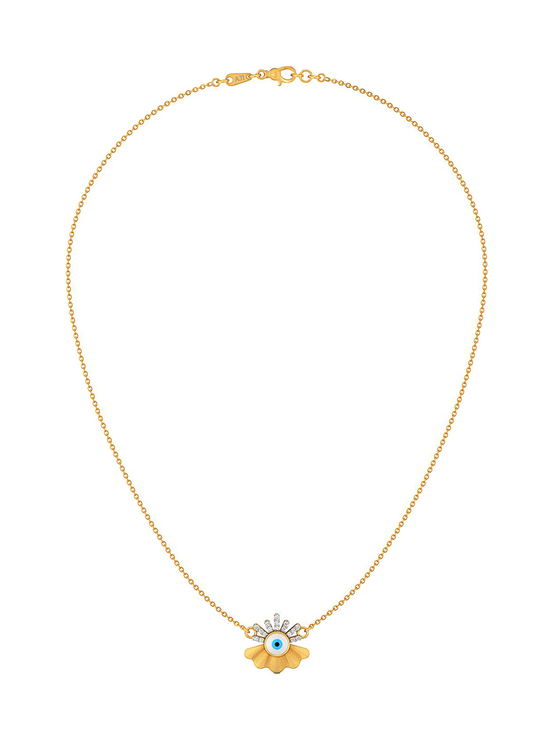 Joyalukkas  Women 22KT Classic Mordern Evil Eye Necklace Gold