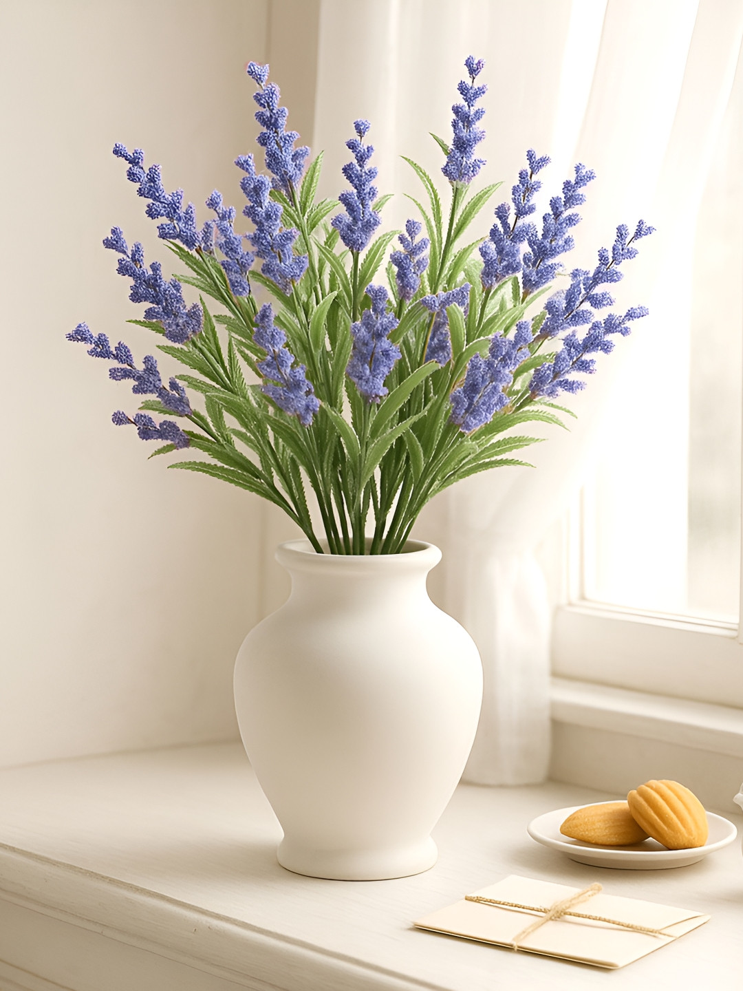 Homesake Violet & Green 2 Pieces Lily Artificial Flower