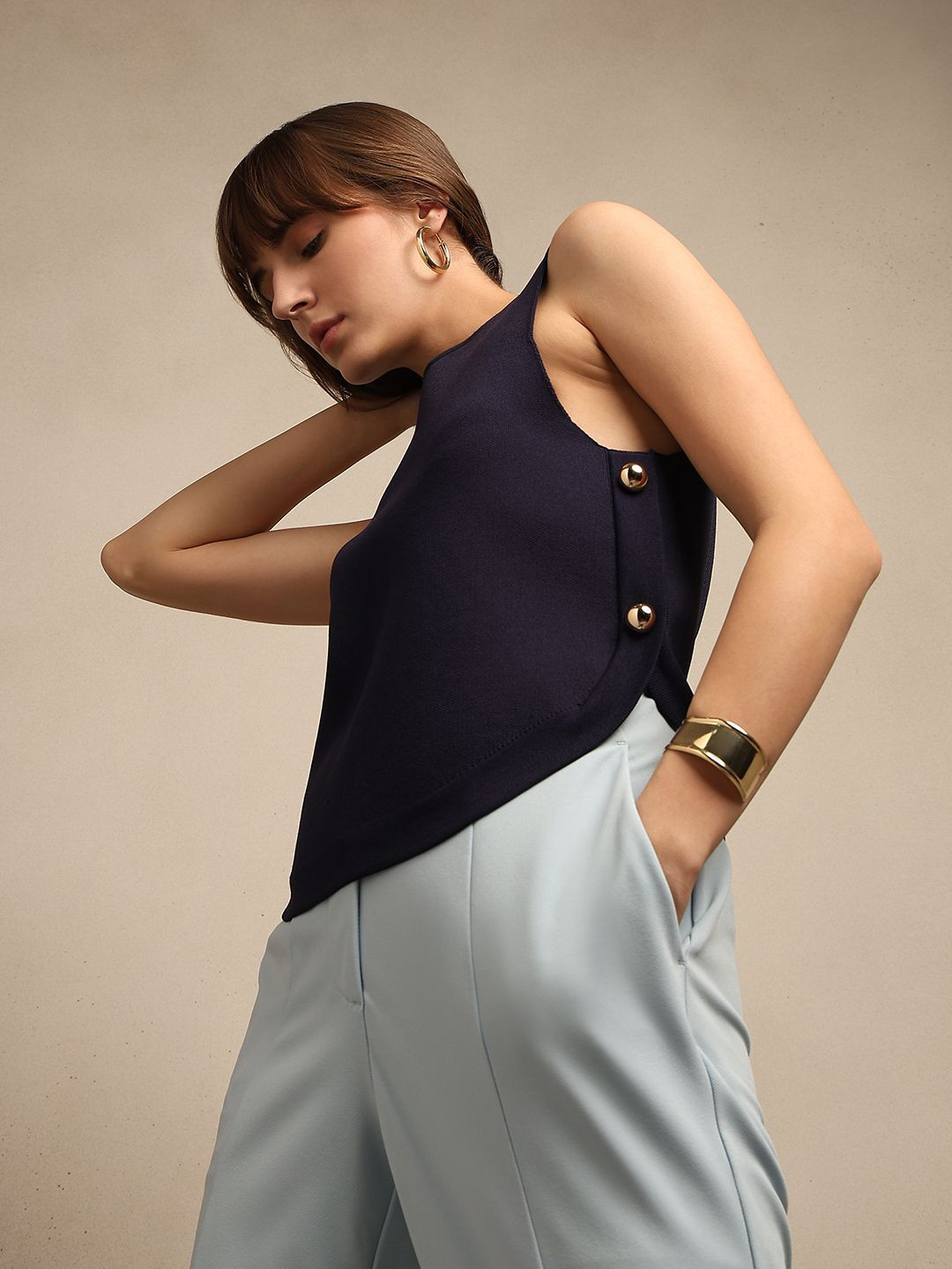 Vero Moda Women Round Neck Vm emma sl Top