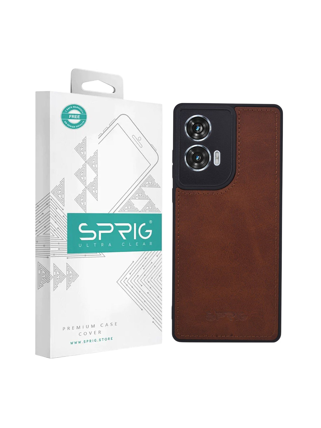 SPRIG Moto G96 Matte PU Leather Back Cover