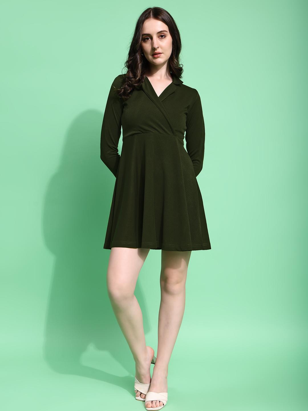 MILOST Women Olive Dresses