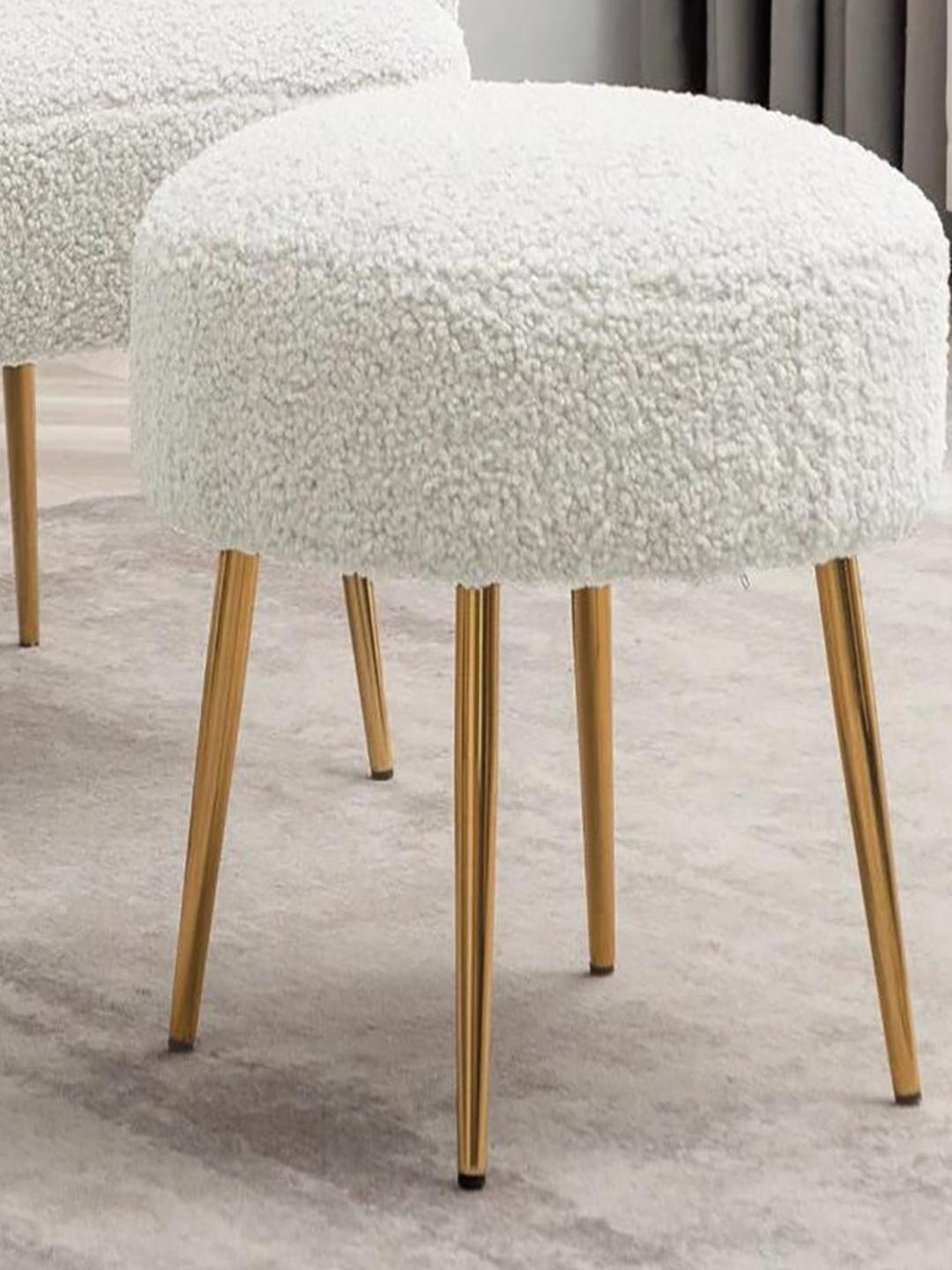 DOE BUCK Wood Wool Round Ottomans