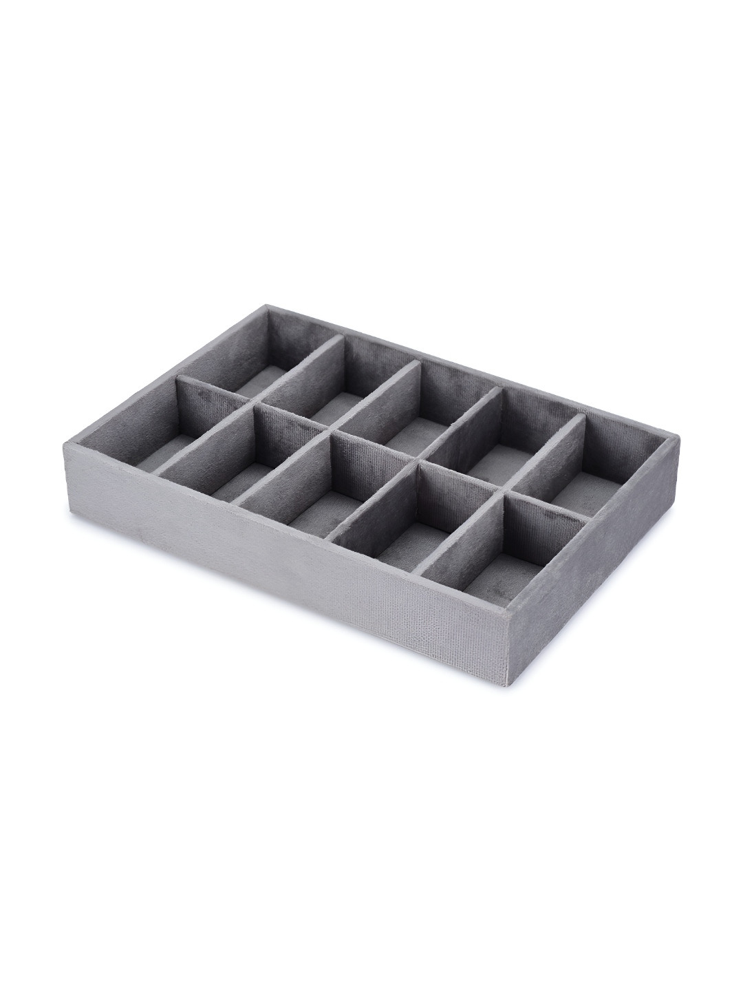 Alpna Grey Luxury Tie Box Organizer