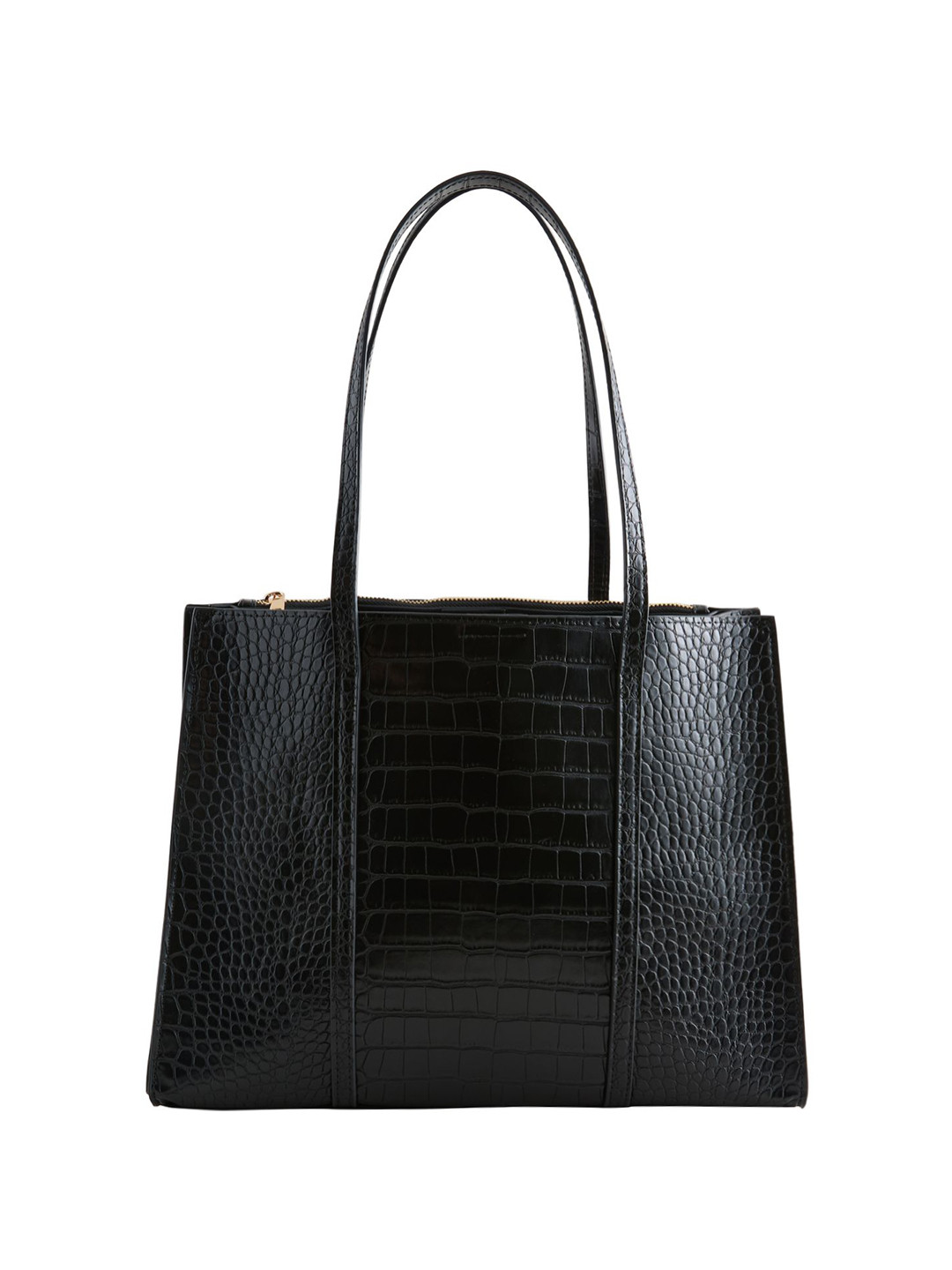 NEXT Croc-Effect Structured Tote Bag
