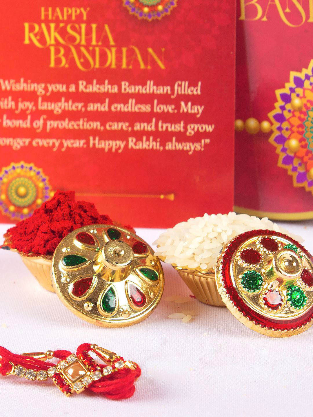 Cookieman Raksha Bandhan Cookies & Rakhi Gift Tin