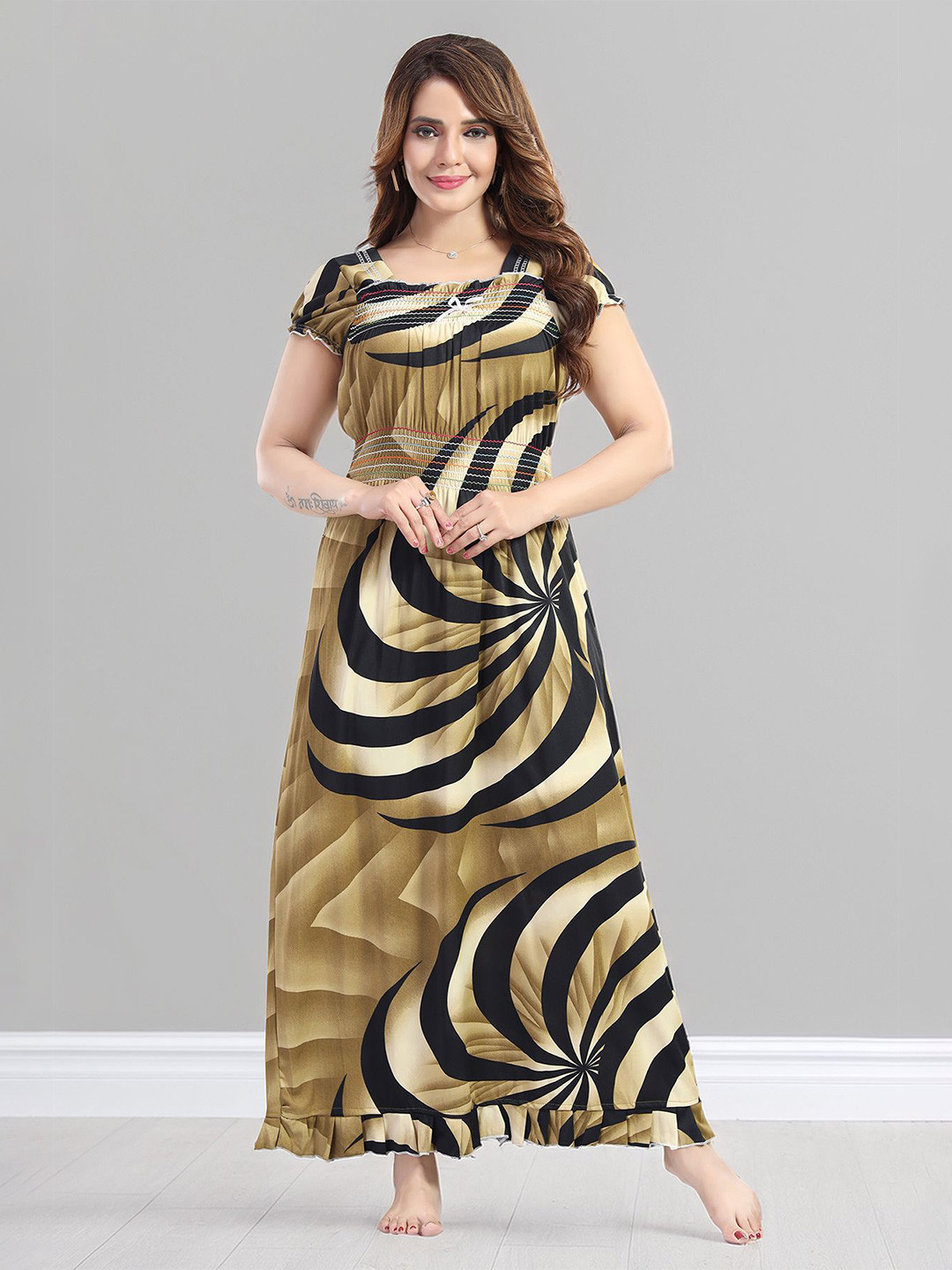 BDE Printed Maxi Nightdress