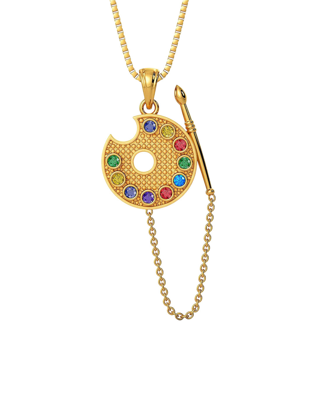 Joyalukkas 22KT Wild Color Palette Pendant Gold