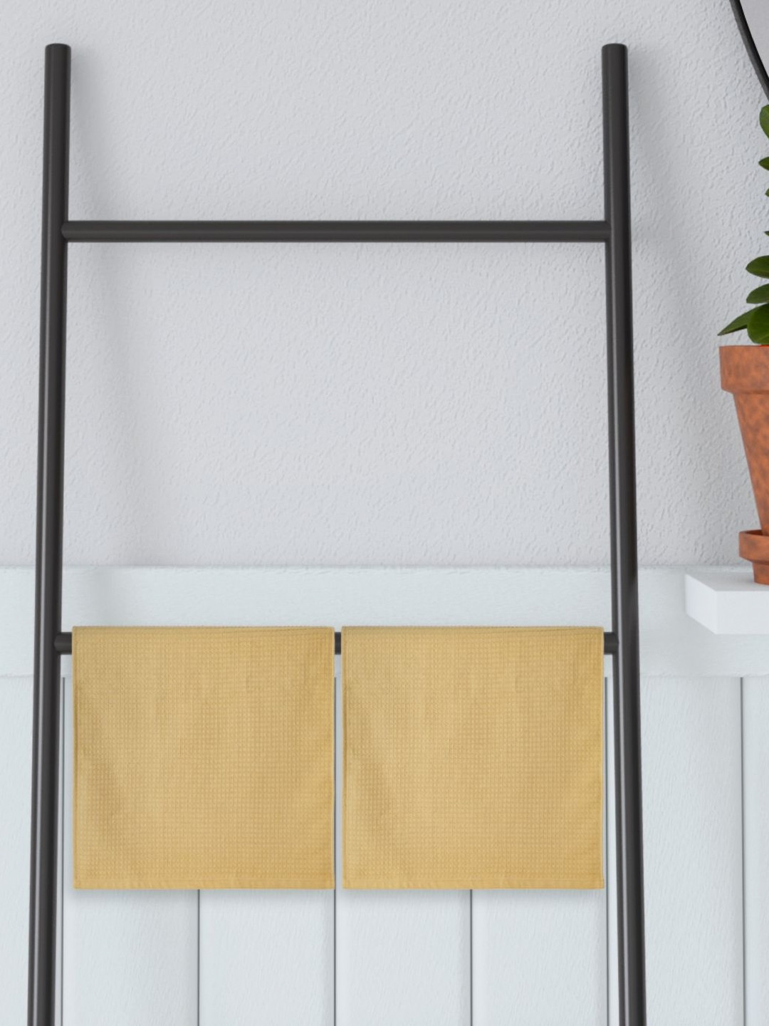 Portico FreshNest 2Pcs Beige 380 GSM Pure Cotton Hand Towels