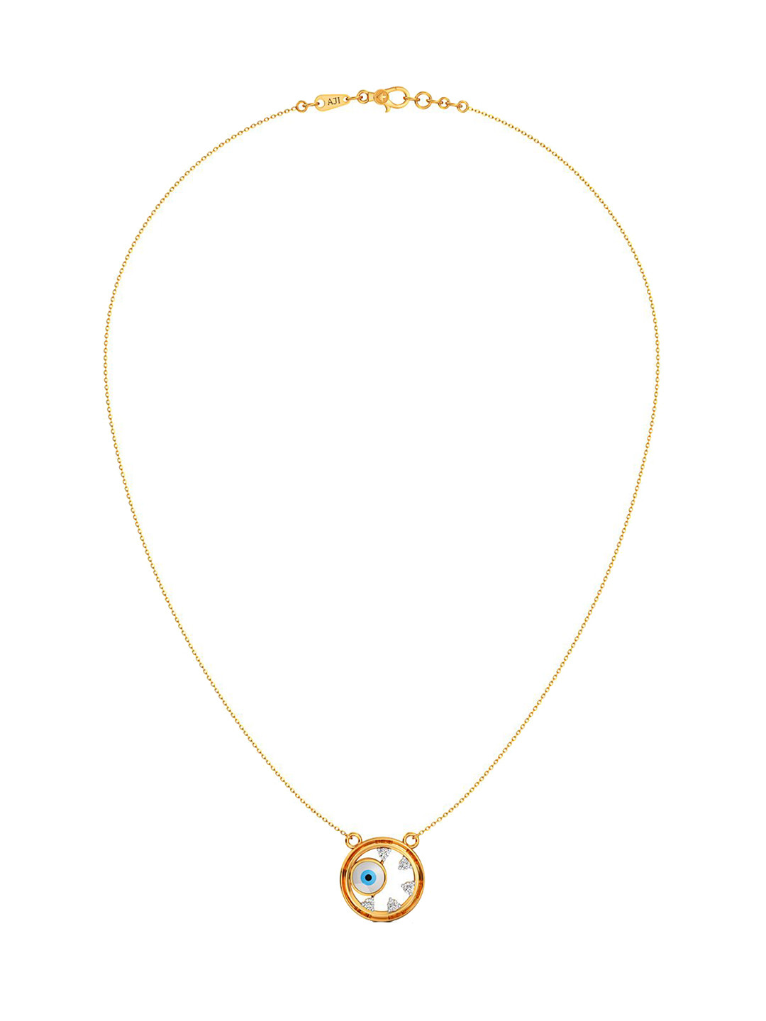 Joyalukkas Eternal time Evil Eye gold Necklace layered Glam Gold Necklace